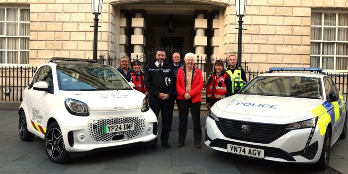 Police and council in city centre